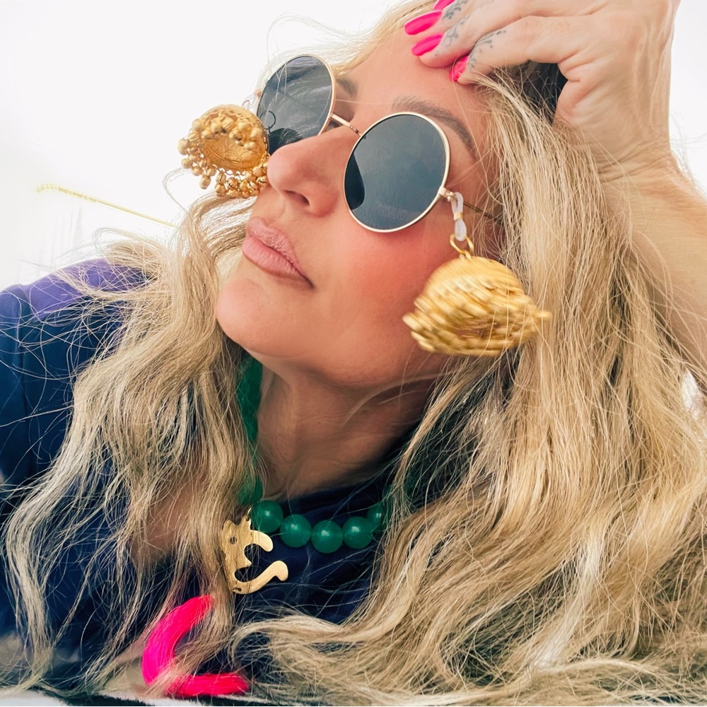 Gold JHUMKA SUNGLASSES!!! Boho GLAM